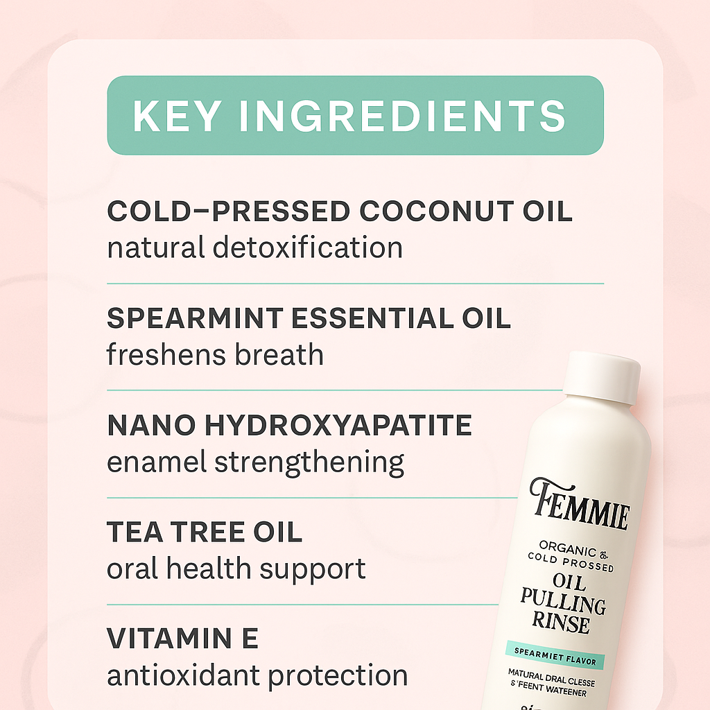 Femmie Spearmint Oil Pull Rinse