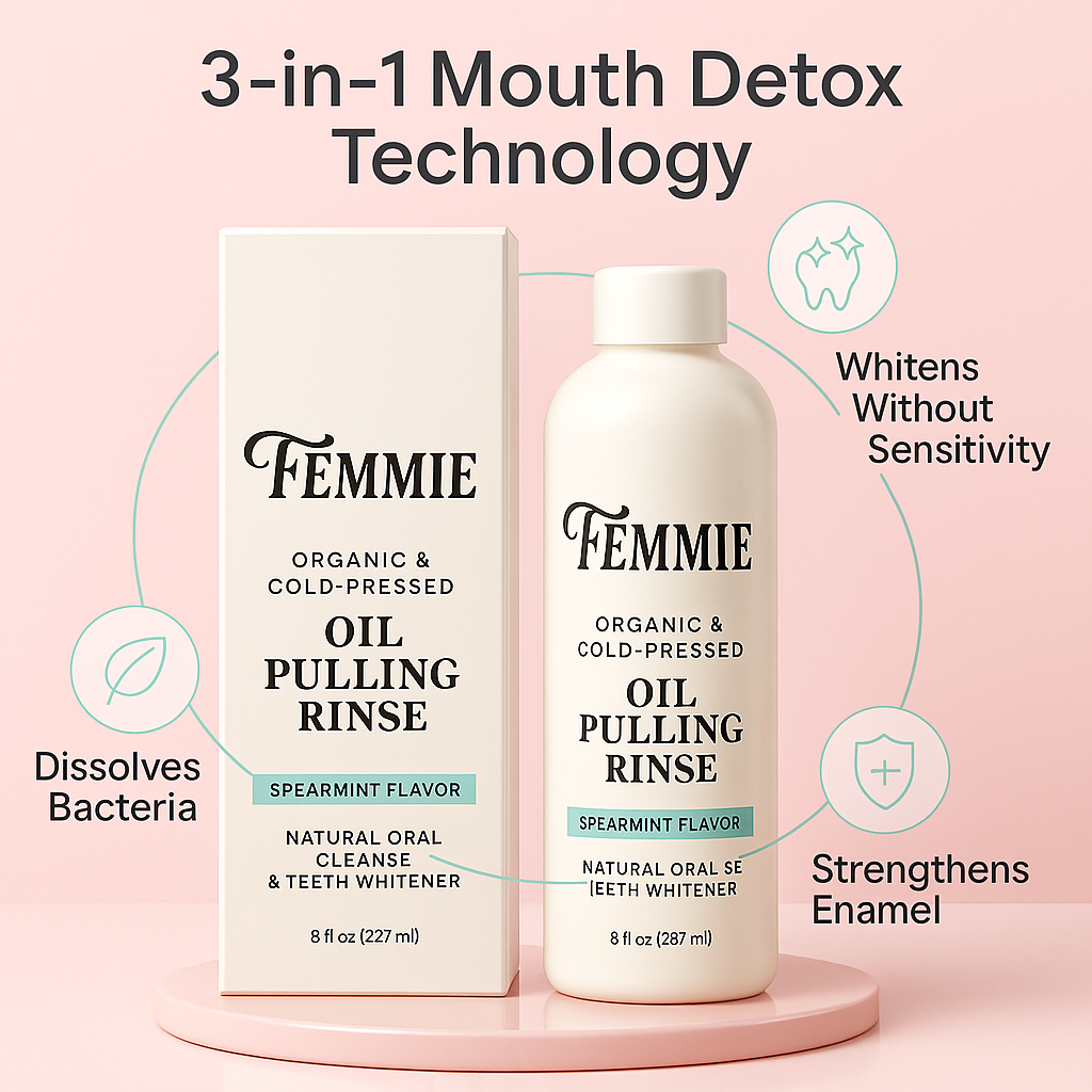 Femmie Spearmint Oil Pulling Rinse